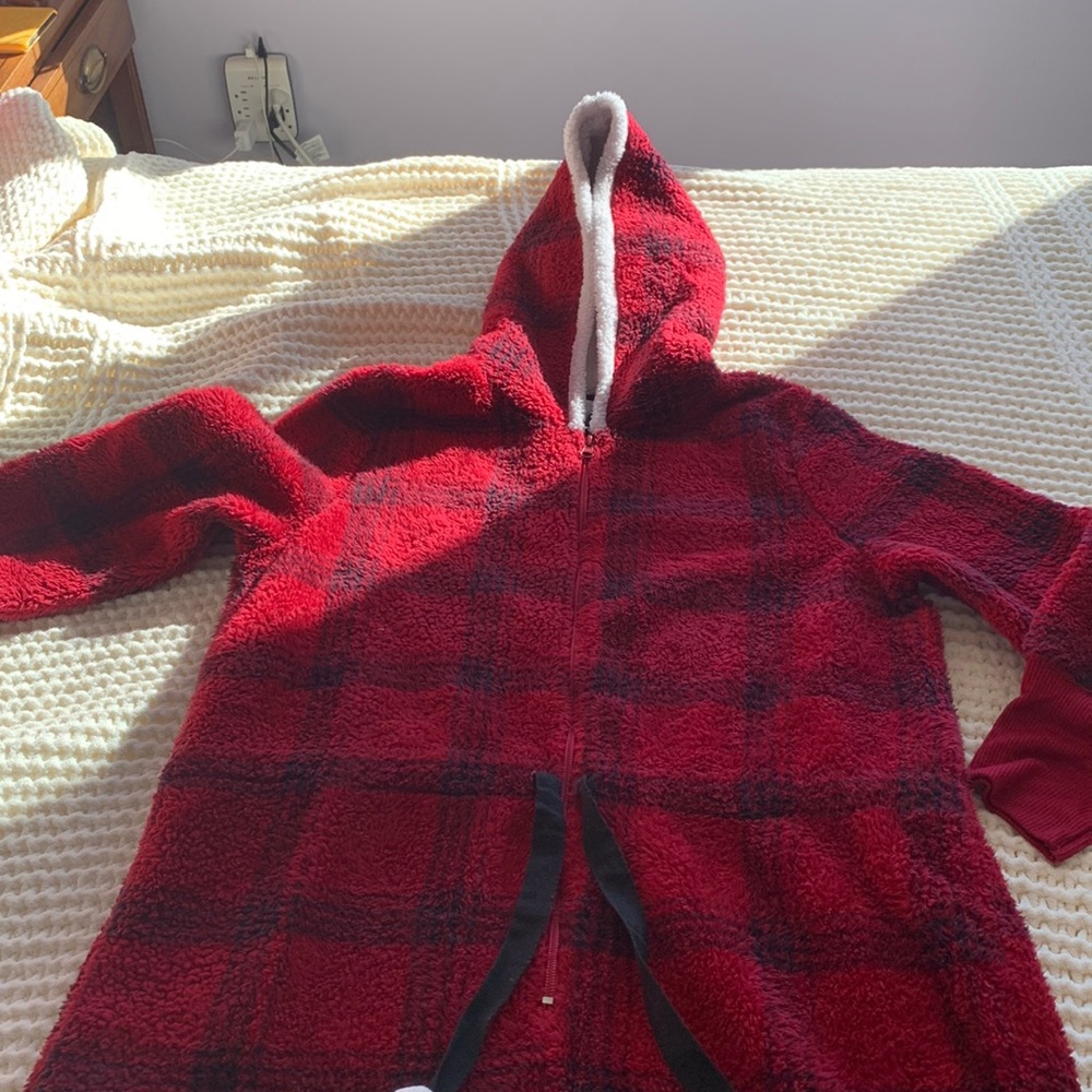 Fuzzy Christmas Jumpsuit